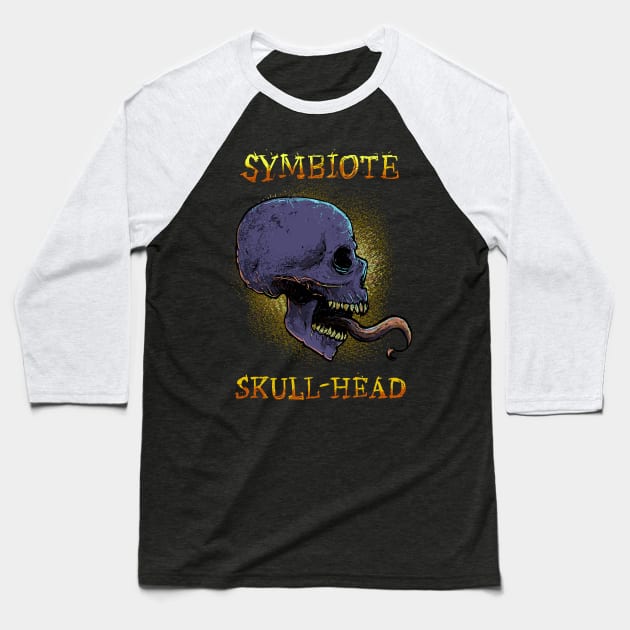 Symbiote Skull-head Baseball T-Shirt by DeathAnarchy